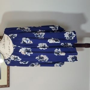 Vince Camuto purple floral bouse